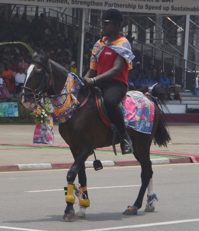Dongola mounted during a parade in Douala, Cameroon. - CC BY 4.0 - Minette Lontsie
